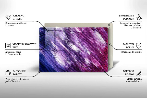 Főzőlap védő üveglap Festék absztrakció