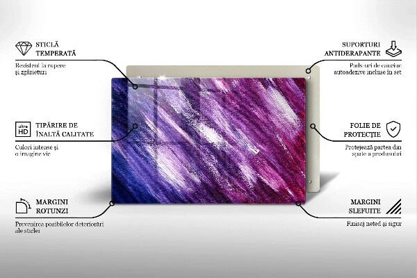 Főzőlap védő üveglap Festék absztrakció