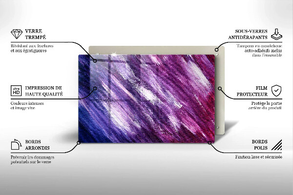 Főzőlap védő üveglap Festék absztrakció