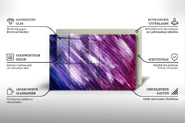 Főzőlap védő üveglap Festék absztrakció