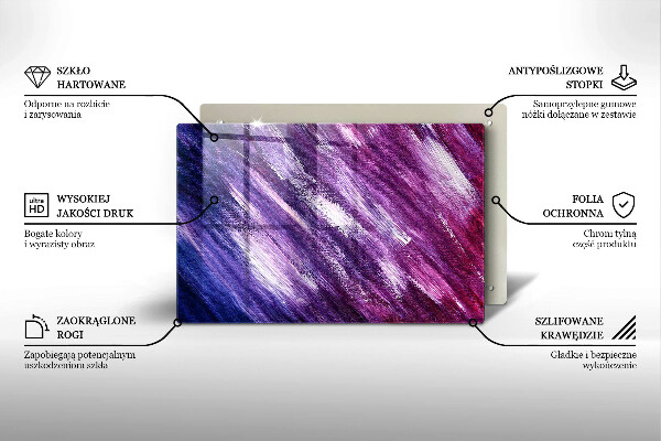 Főzőlap védő üveglap Festék absztrakció