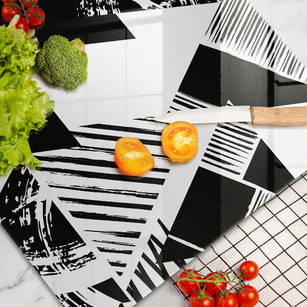 Tűzhelyvédő üveglap Geometriai háromszögek