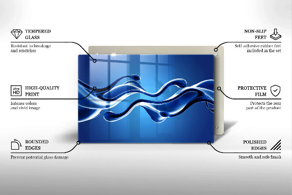 Tűzhelyvédő üveglap Folyadék absztrakció