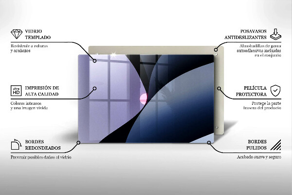 Tűzhelyvédő üveglap Absztrakt formák