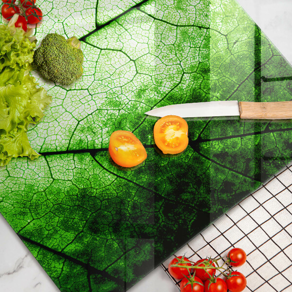 Tűzhelyvédő üveglap Dekoratív érlevél