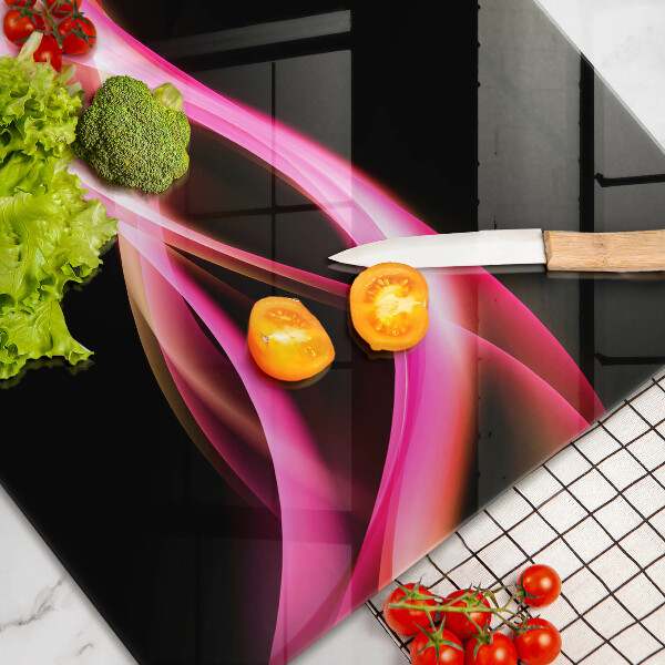Főzőlap védő üveglap Absztrakt neon füst
