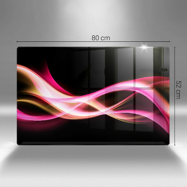 Főzőlap védő üveglap Absztrakt neon füst