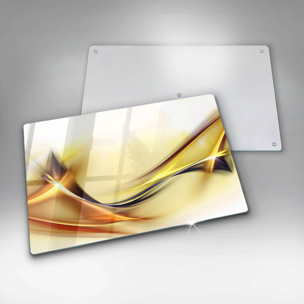 Tűzhelyvédő üveglap Absztrakt fényvonalak