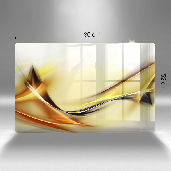 Tűzhelyvédő üveglap Absztrakt fényvonalak