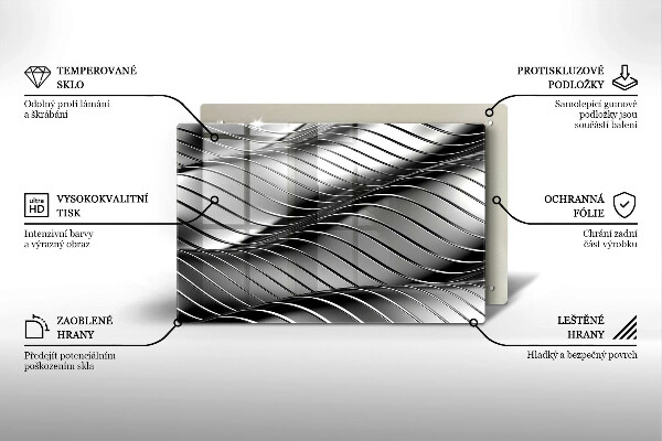 Főzőlap védő üveglap 3D fém szerkezet