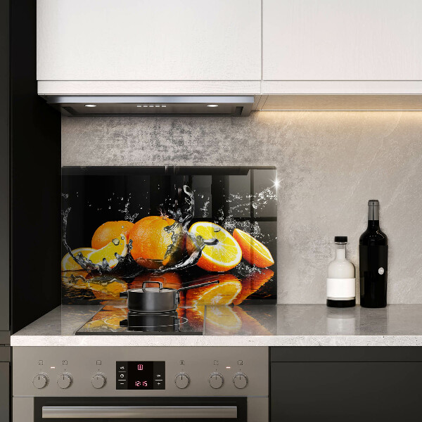 Főzőlap védő üveglap Lédús narancssárga gyümölcs