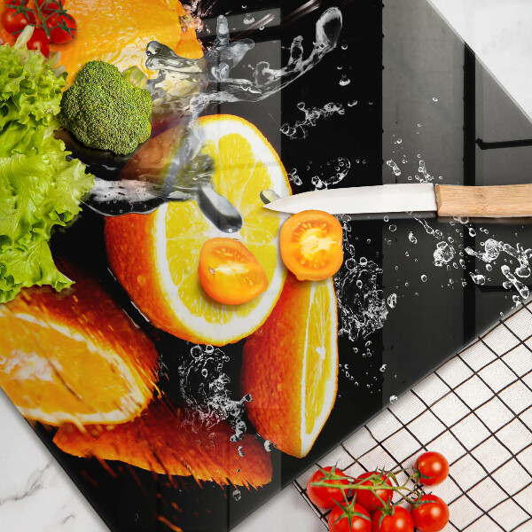 Főzőlap védő üveglap Lédús narancssárga gyümölcs