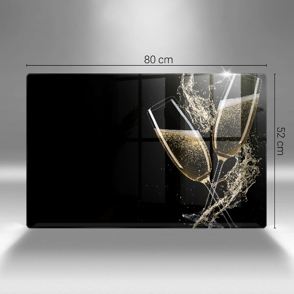 Főzőlap védő üveglap Pohár pezsgő