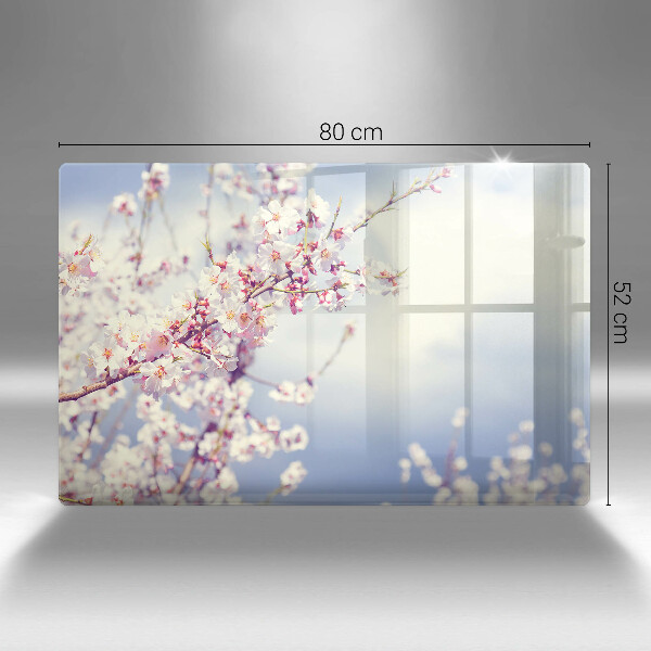 Főzőlap védő üveglap Virágzó fa