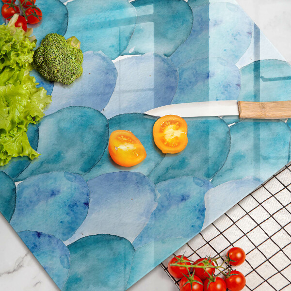 Tűzhelyvédő üveglap Akvarell skálák