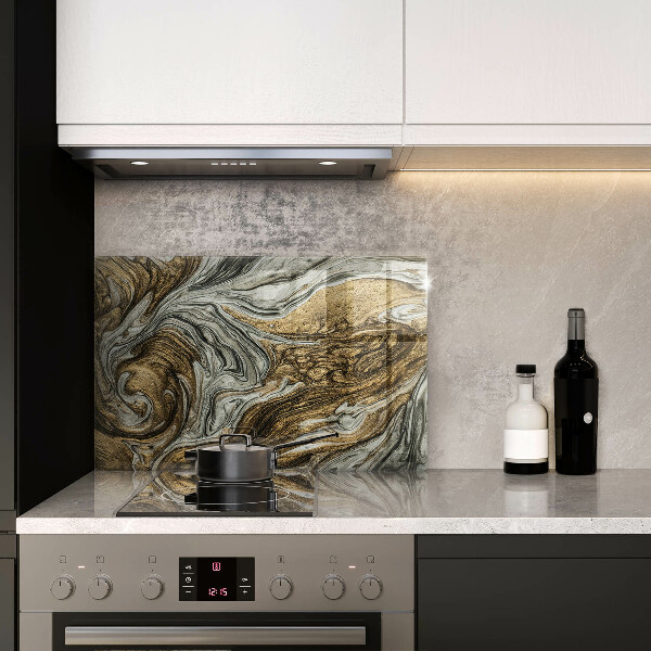 Tűzhelyvédő üveglap Gazdag absztrakció