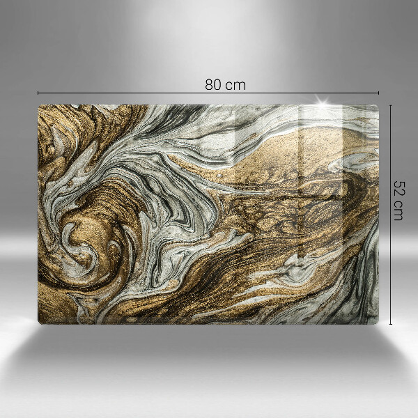 Tűzhelyvédő üveglap Gazdag absztrakció