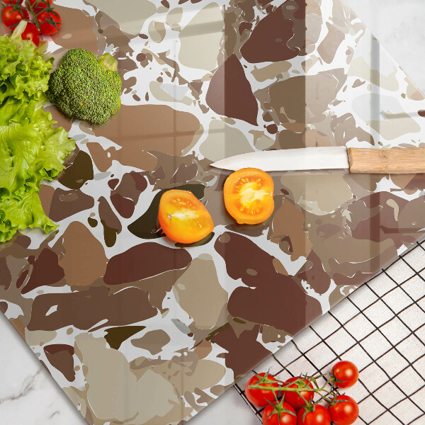 Tűzhelyvédő üveglap Kő díszítő foltok