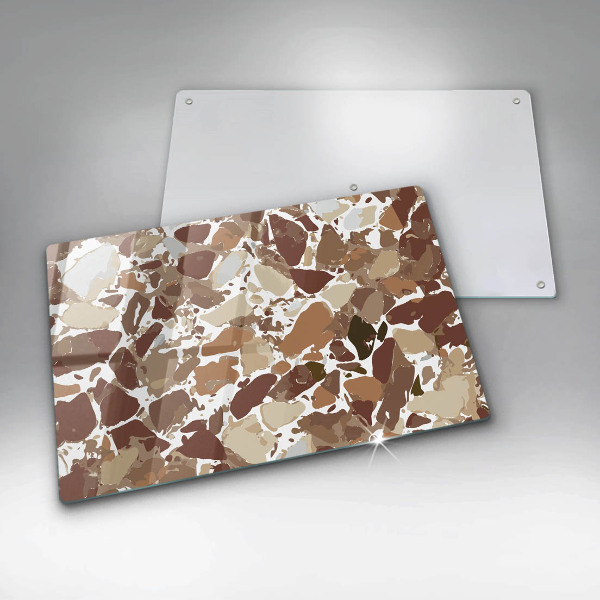 Tűzhelyvédő üveglap Kő díszítő foltok