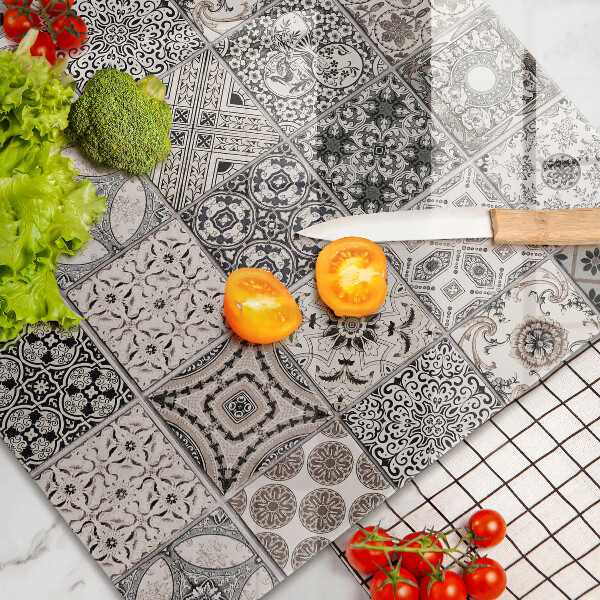 Főzőlap védő üveglap Dekoratív csempe