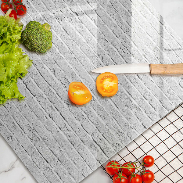 Tűzhelyvédő üveglap Téglafal fal