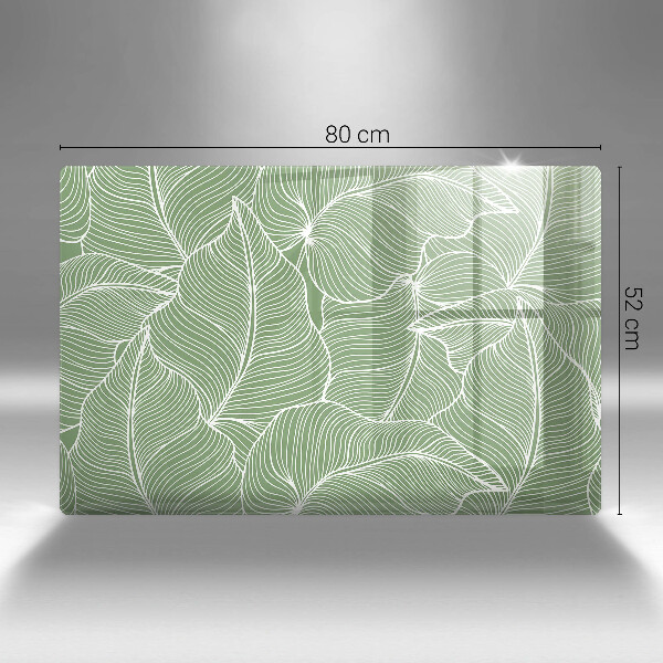 Tűzhelyvédő üveglap Lineáris levelek