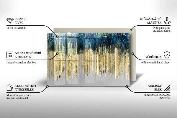 Tűzhelyvédő üveglap Tervezői absztrakció