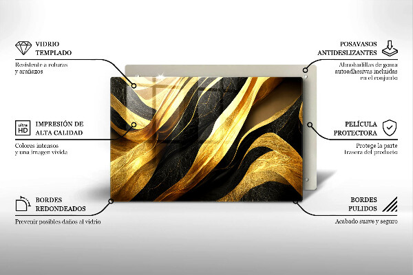 Tűzhelyvédő üveglap Elegáns absztrakció