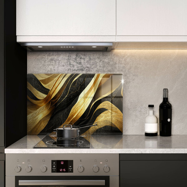 Tűzhelyvédő üveglap Elegáns absztrakció