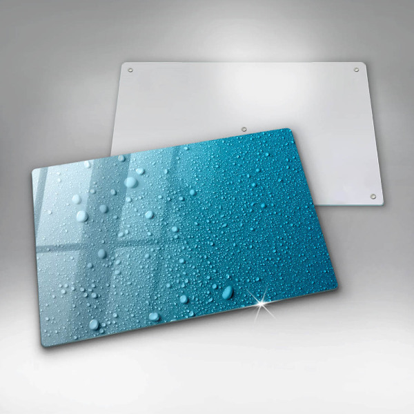 Tűzhelyvédő üveglap Vízcseppek