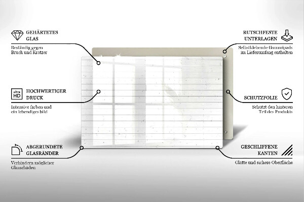 Főzőlap védő üveglap Modern világos táblák