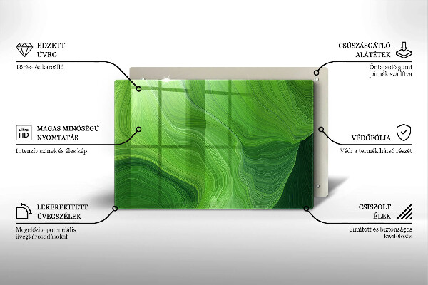Főzőlap védő üveglap Absztrakt textúra