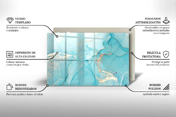 Főzőlap védő üveglap Kő absztrakció