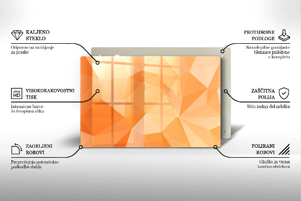 Főzőlap védő üveglap Geometriai háttér