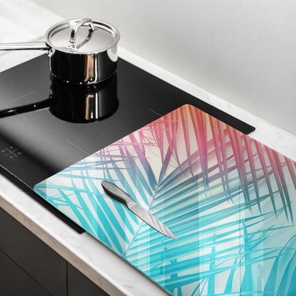 Főzőlap védő üveglap Pasztell levelek