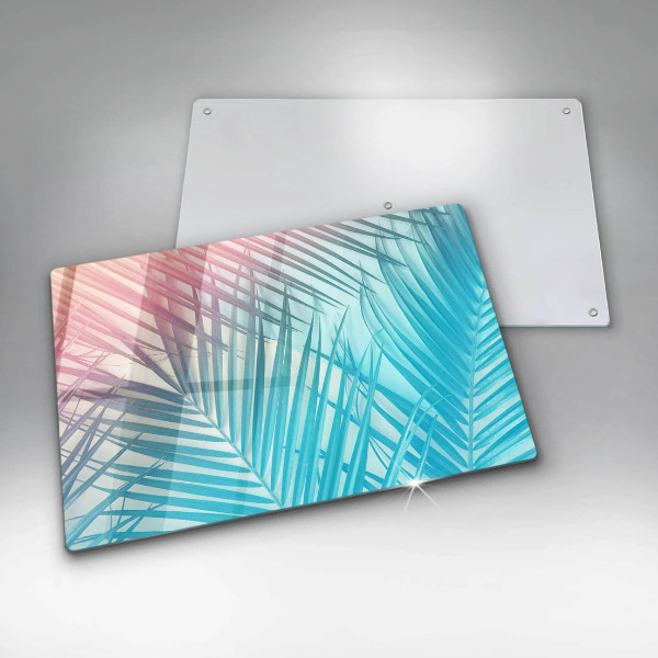 Főzőlap védő üveglap Pasztell levelek