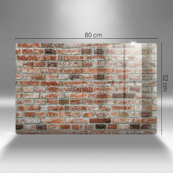 Főzőlap védő üveglap Régi téglafal