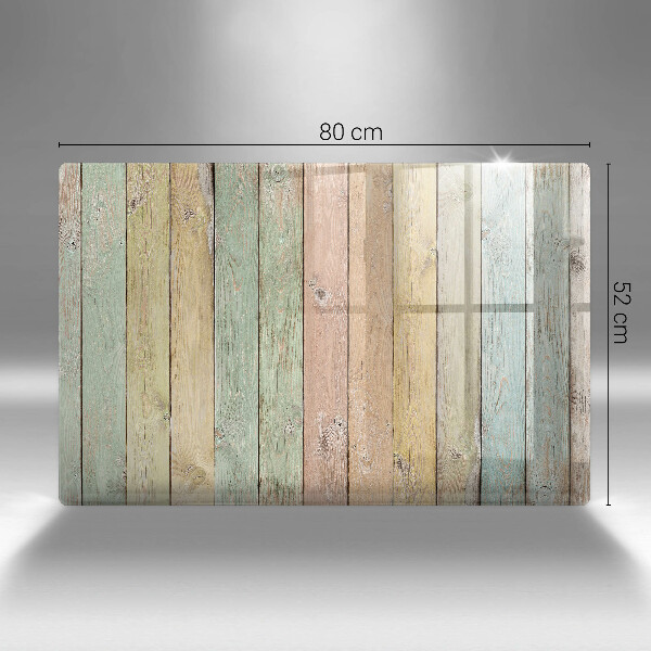 Főzőlap védő üveglap Színes vintage táblák