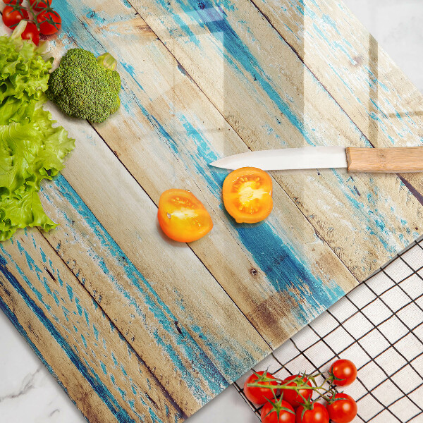 Főzőlap védő üveglap Retro fa táblák