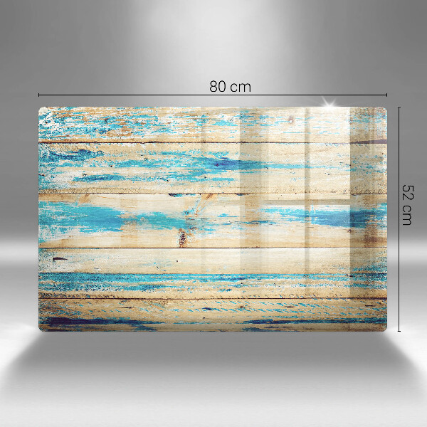 Főzőlap védő üveglap Retro fa táblák