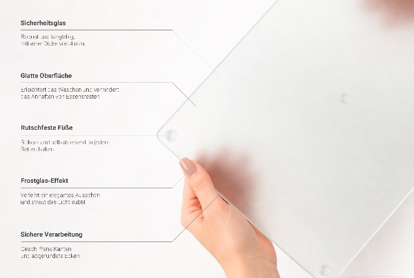Üveg tűzhelyvédő, 2 darab, mérete 40×52 cm