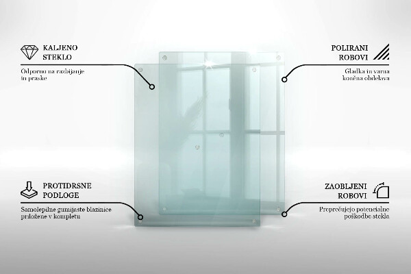 Átlátszó üveg tűzhelyvédő 2x40x52 cm