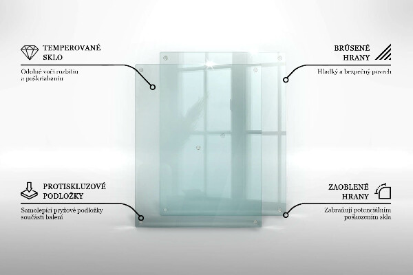 Átlátszó üveg tűzhelyvédő 2x40x52 cm