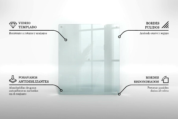 Átlátszó tűzhelyvédő üveglap 60x52 cm