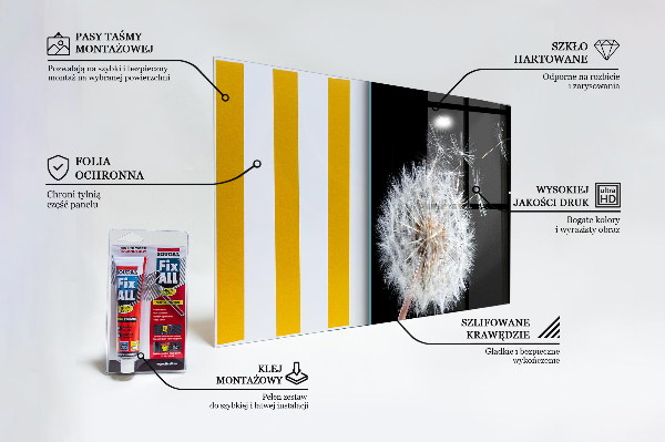 Konyhai fali panel Pitypang pitypang a szélben