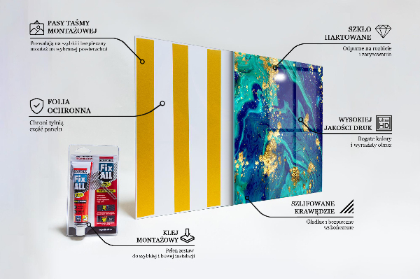 Konyhai üveg panel Modern művészeti absztrakció