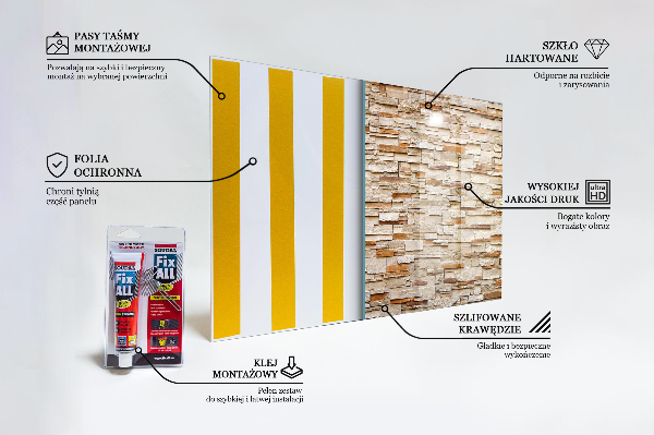 Konyhai panel Természetes kőfal