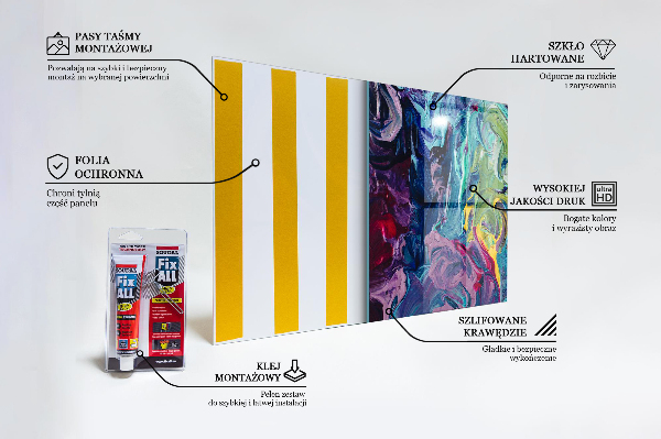 Konyhai panel Színes absztrakció