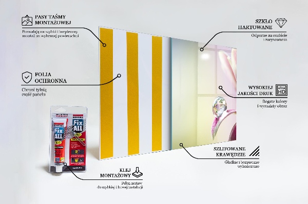 Konyhai panel Virág harmatcsepp reggel