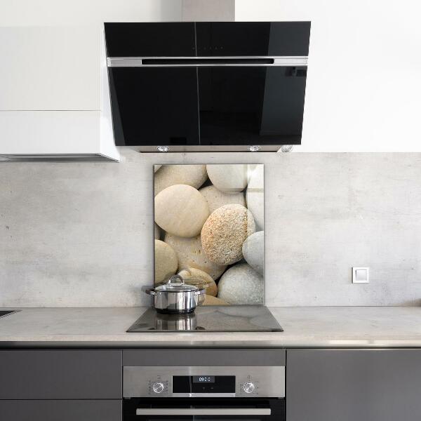 Konyhai hátfal panel Köves tengerpart